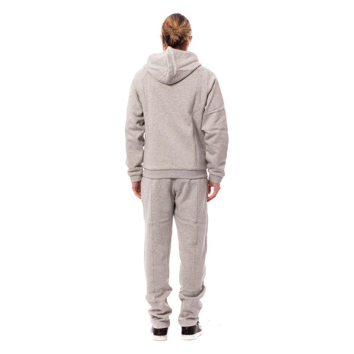 Billionaire Italian Couture Gray Cotton Hooded Sweatsuit