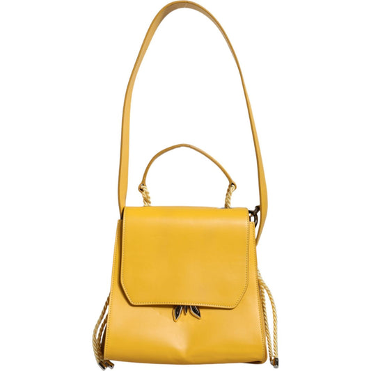 Patrizia Pepe Yellow Leather Shoulder Strap Top Handle Bag Patrizia Pepe