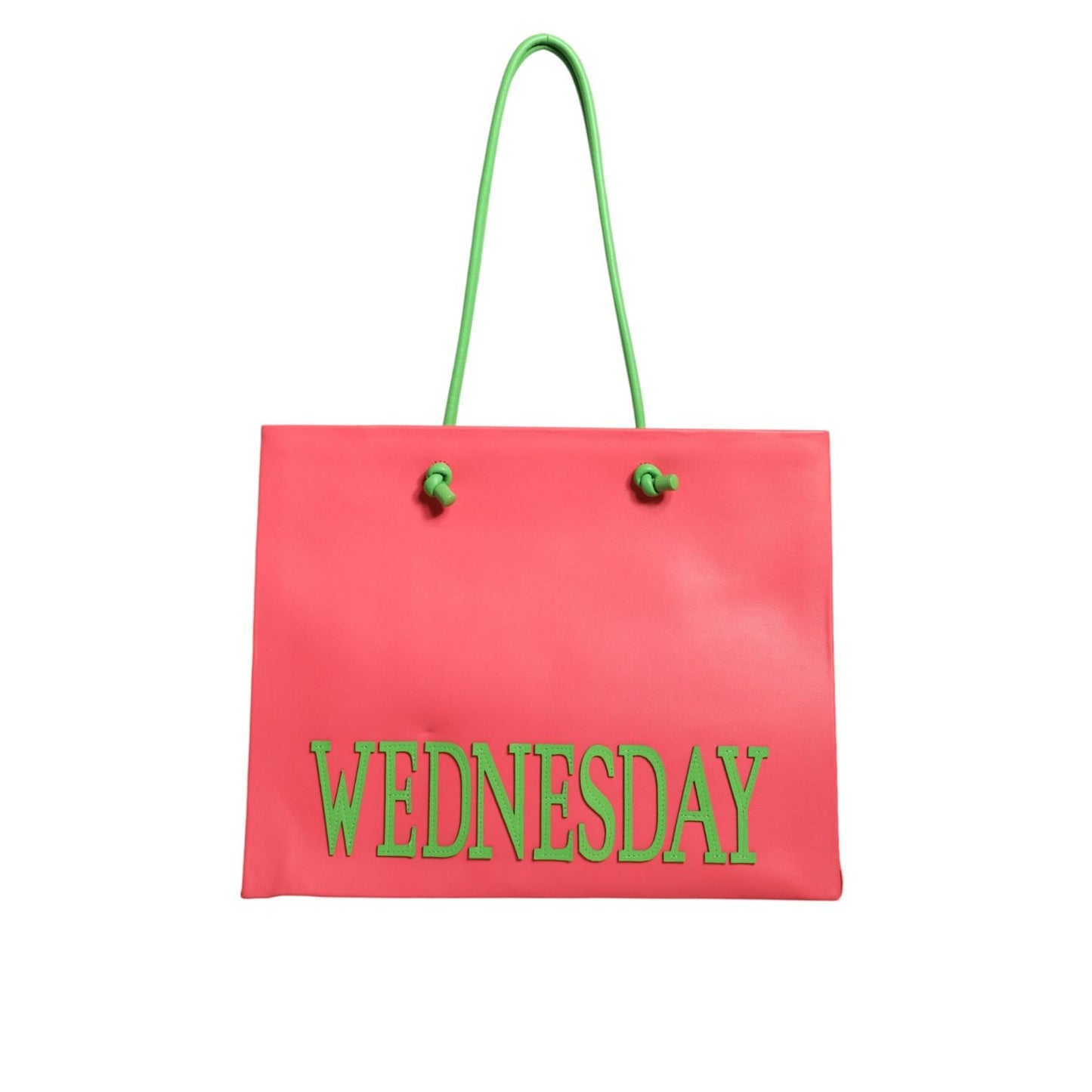 Alberta Ferretti Pink Leather Weekend Wednesday Shopping Tote Bag