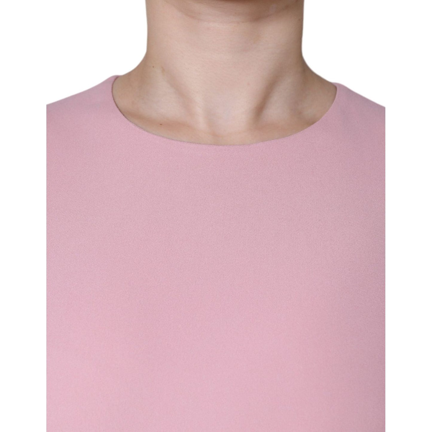 Dolce & Gabbana Pink A-line Viscose 3/4 Sleeves Dress Dolce & Gabbana