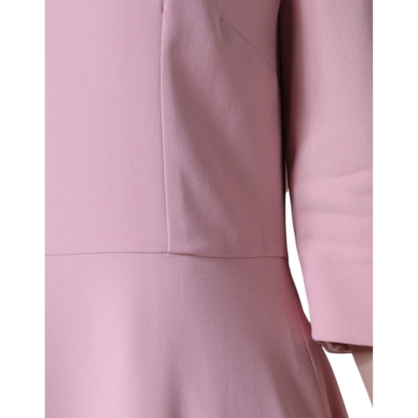 Dolce & Gabbana Pink A-line Viscose 3/4 Sleeves Dress Dolce & Gabbana