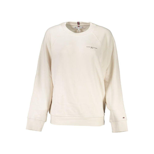 Tommy Hilfiger Beige Cotton Sweater Tommy Hilfiger