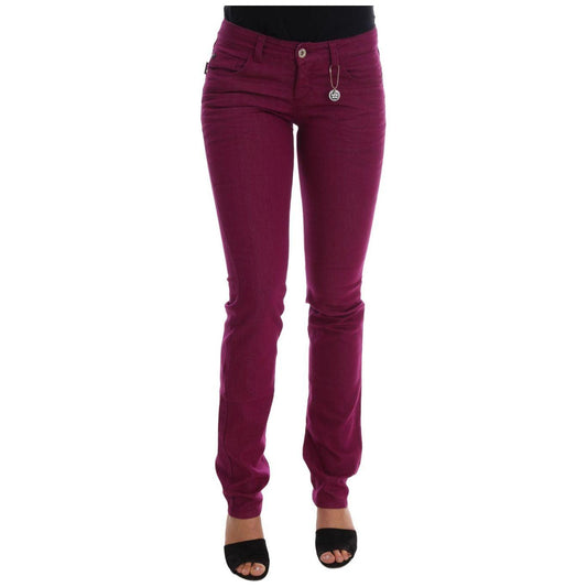 Costume National Elegant Purple Super Slim Jeans Costume National