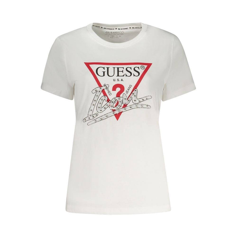 Guess Jeans Light Blue Cotton Tops & T-Shirt Guess Jeans