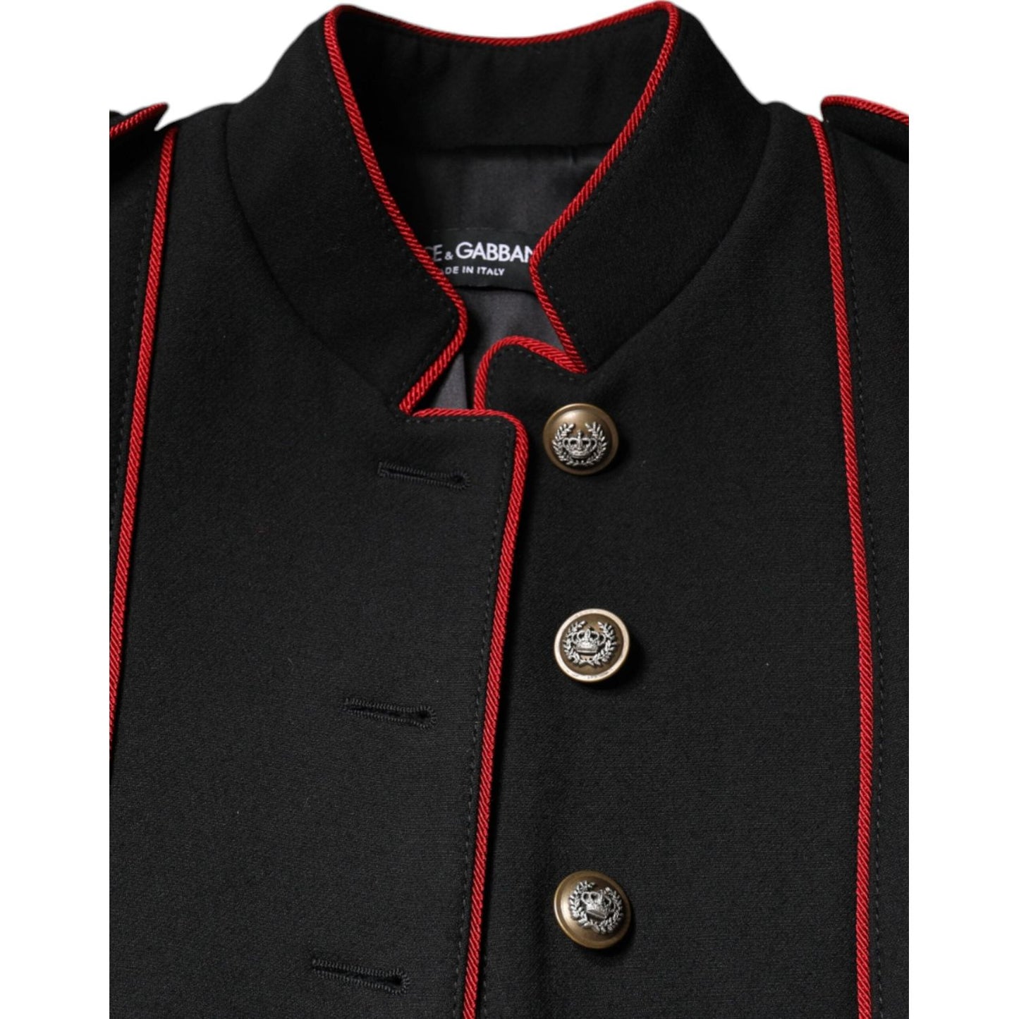 Dolce & Gabbana Black Single Breasted Trench Coat Jacket 1728,67345645728,Black,Clothing,Dolce & Gabbana,IT38 | XS,Jackets & Coats - Clothing,Jackets & Coats - Women - Clothing,Material: 95% Virgin Wool 5% Nylon,New with tags,Trench Coats - Jackets & Coat