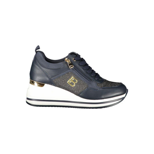 Laura Biagiotti Blue Polyester Sneaker Laura Biagiotti