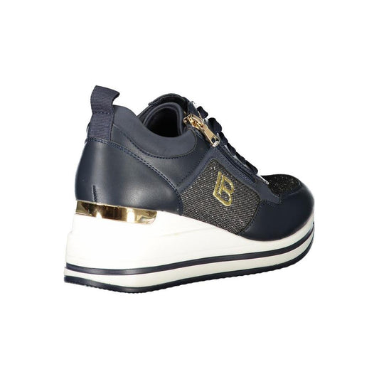 Laura Biagiotti Blue Polyester Sneaker Laura Biagiotti