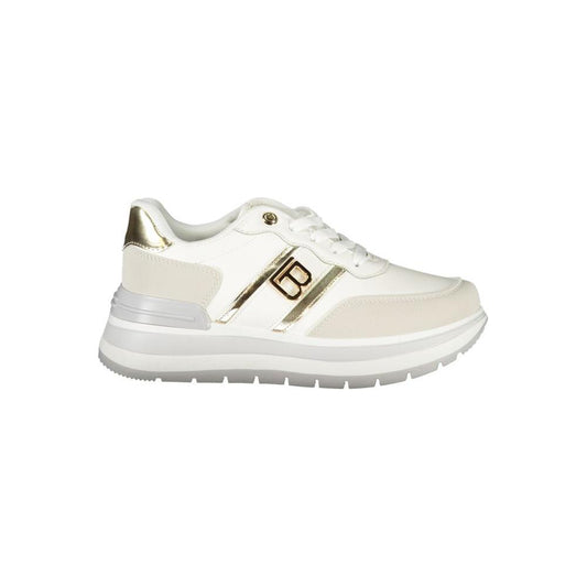 Laura Biagiotti White Polyester Sneaker Laura Biagiotti