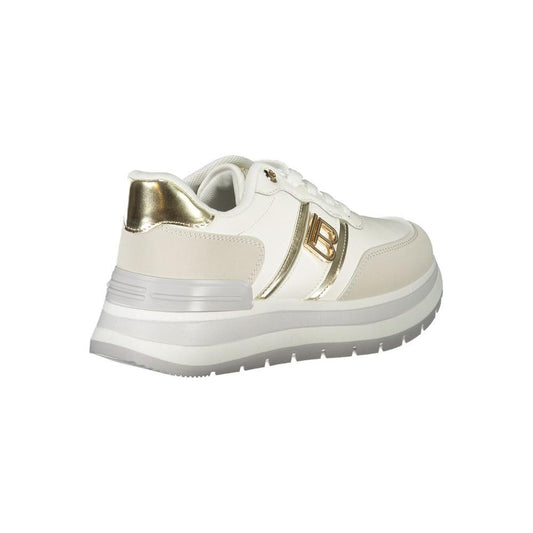 Laura Biagiotti White Polyester Sneaker Laura Biagiotti