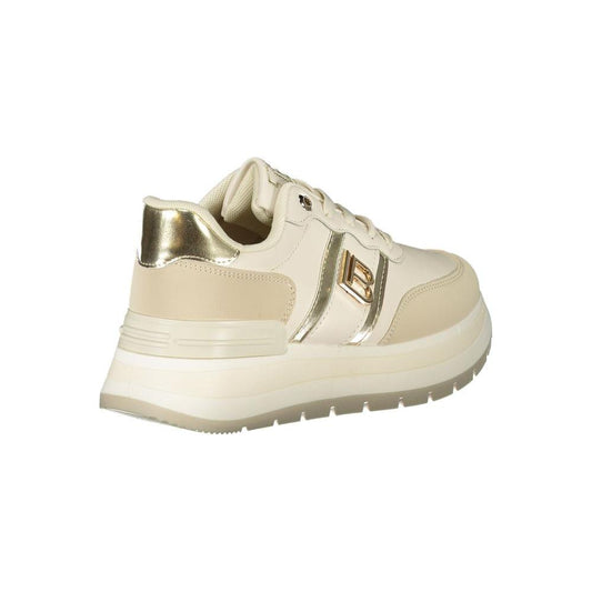 Laura Biagiotti Beige Polyester Sneaker Laura Biagiotti