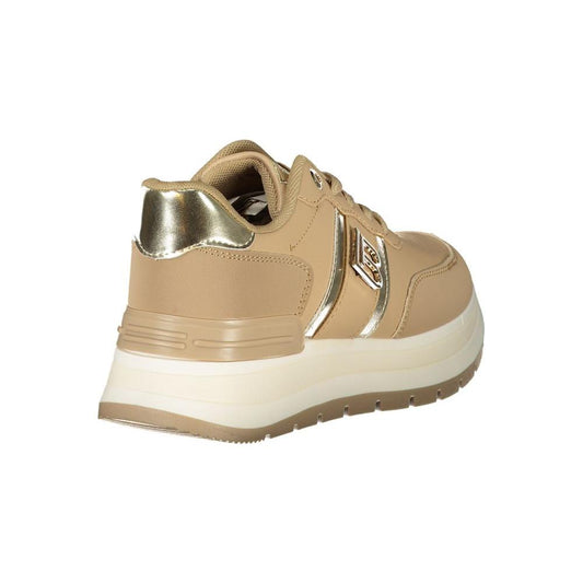 Laura Biagiotti Beige Polyester Sneaker Laura Biagiotti