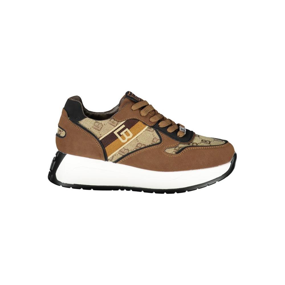 Laura Biagiotti Brown Polyester Sneaker Laura Biagiotti