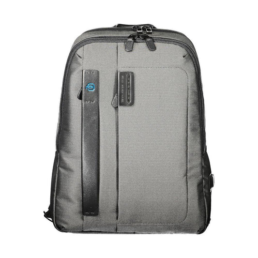 Piquadro Gray Polyester Backpack Piquadro