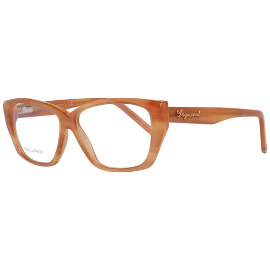 Dsquared² Brown Plastic Glasses (Frames) 1728,67434610848,Accessories,Brown,Dsquared²,Glasses (Frames) - Glasses and Sunglasses - Accessories,Glasses and Sunglasses - Accessories,New with tags,Women