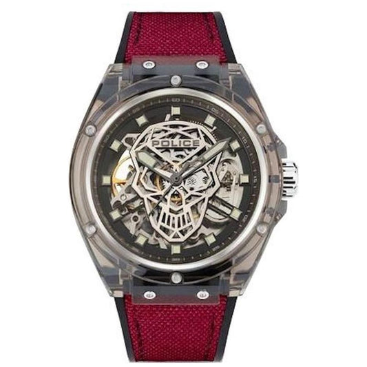 Police Red Silicone Watch Police