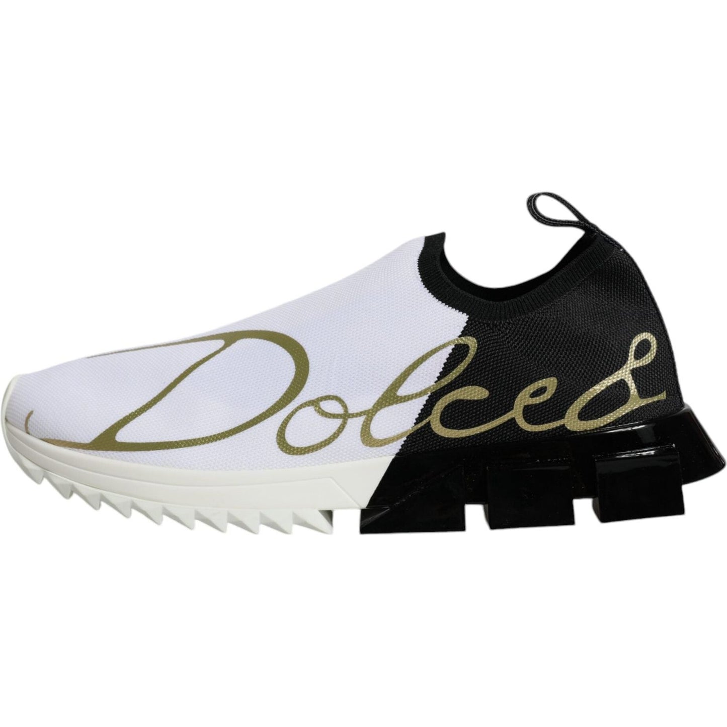 Dolce & Gabbana White Black Low Top Sorrento Men Sneakers Shoes Dolce & Gabbana