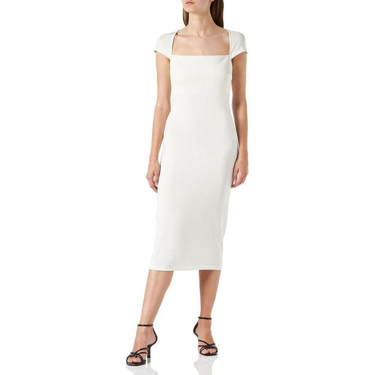 PINKO White Viscose Dress PINKO