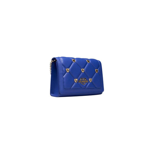 Love Moschino Blue Polyethylene Crossbody Bag Love Moschino