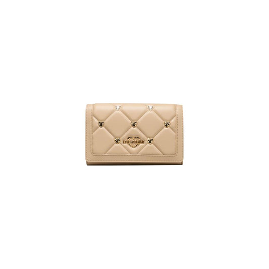 Love Moschino Beige Polyethylene Crossbody Bag Love Moschino