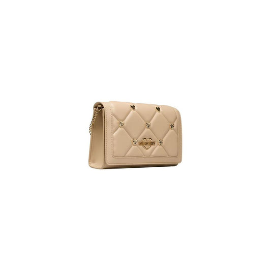 Love Moschino Beige Polyethylene Crossbody Bag Love Moschino