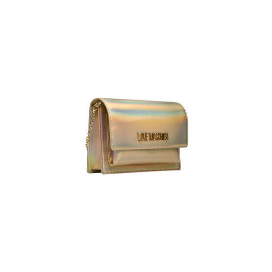 Love Moschino Gold Polyethylene Crossbody Bag Love Moschino