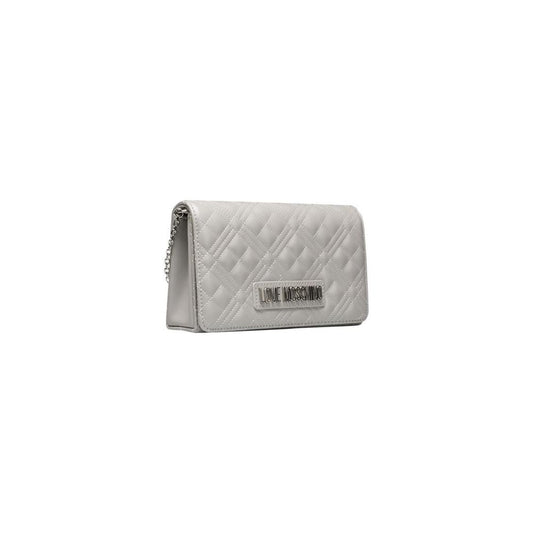 Love Moschino Silver Polyethylene Crossbody Bag Love Moschino