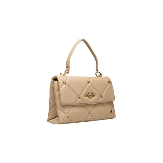 Love Moschino Beige Polyethylene Handbag Love Moschino