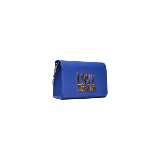 Love Moschino Blue Polyethylene Crossbody Bag Love Moschino