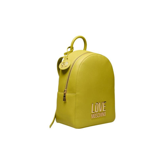 Love Moschino Yellow Polyethylene Backpack Love Moschino