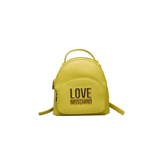 Love Moschino Yellow Polyethylene Backpack Love Moschino