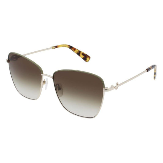 Longchamp Gold Metal Sunglasses Longchamp