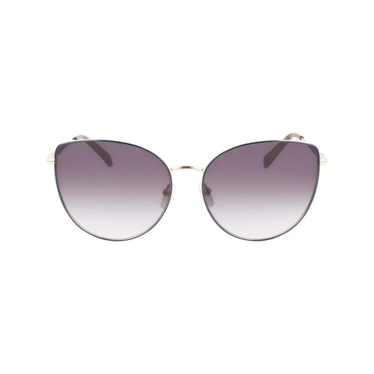 Longchamp Gold Metal Sunglasses Longchamp