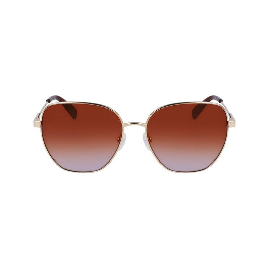 Longchamp Gold Metal Sunglasses Longchamp