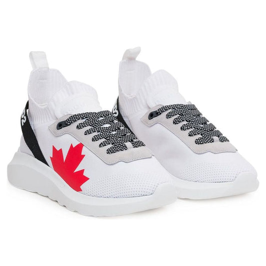 Dsquared² White Polyester Sneaker Dsquared²