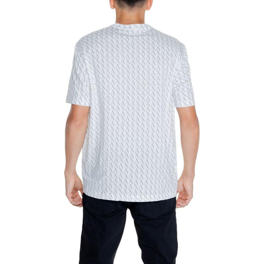 Armani Exchange White Cotton T-Shirt Armani Exchange