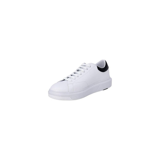 Armani Exchange Black And White Leather Sneaker Armani Exchange