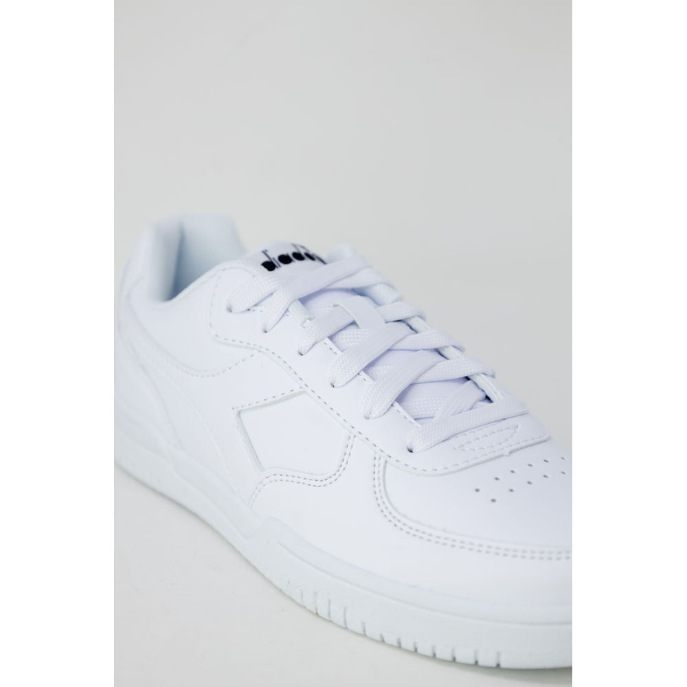 Diadora White Synthetic Leather Sneaker Diadora