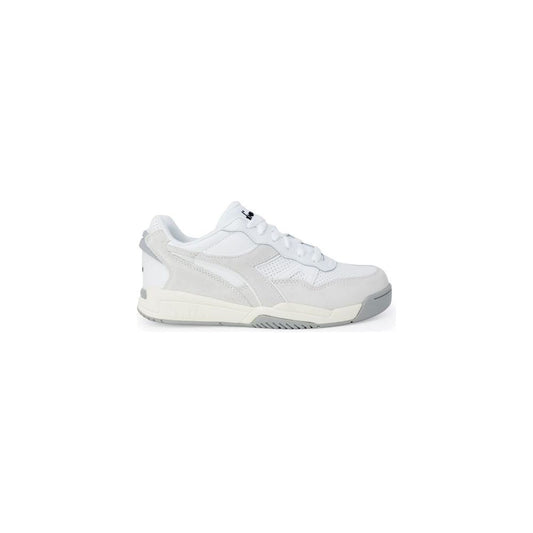 Diadora White Synthetic Leather Sneaker Diadora