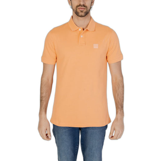 Hugo Boss Orange Cotton Polo Shirt Hugo Boss