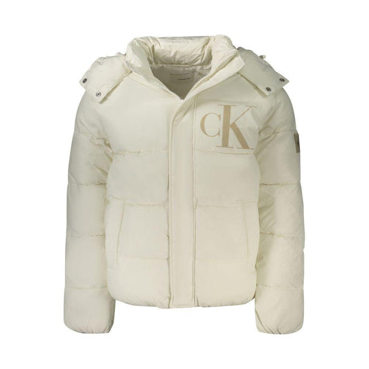 Calvin Klein White Polyamide Jacket Calvin Klein