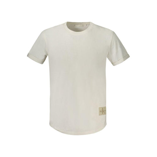 Calvin Klein White Cotton T-Shirt Calvin Klein