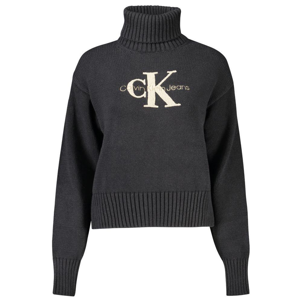 Calvin Klein Black Cotton Sweater Calvin Klein