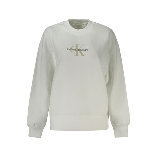 Calvin Klein White Cotton Sweater Calvin Klein