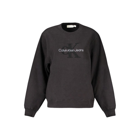 Calvin Klein Black Cotton Sweater Calvin Klein