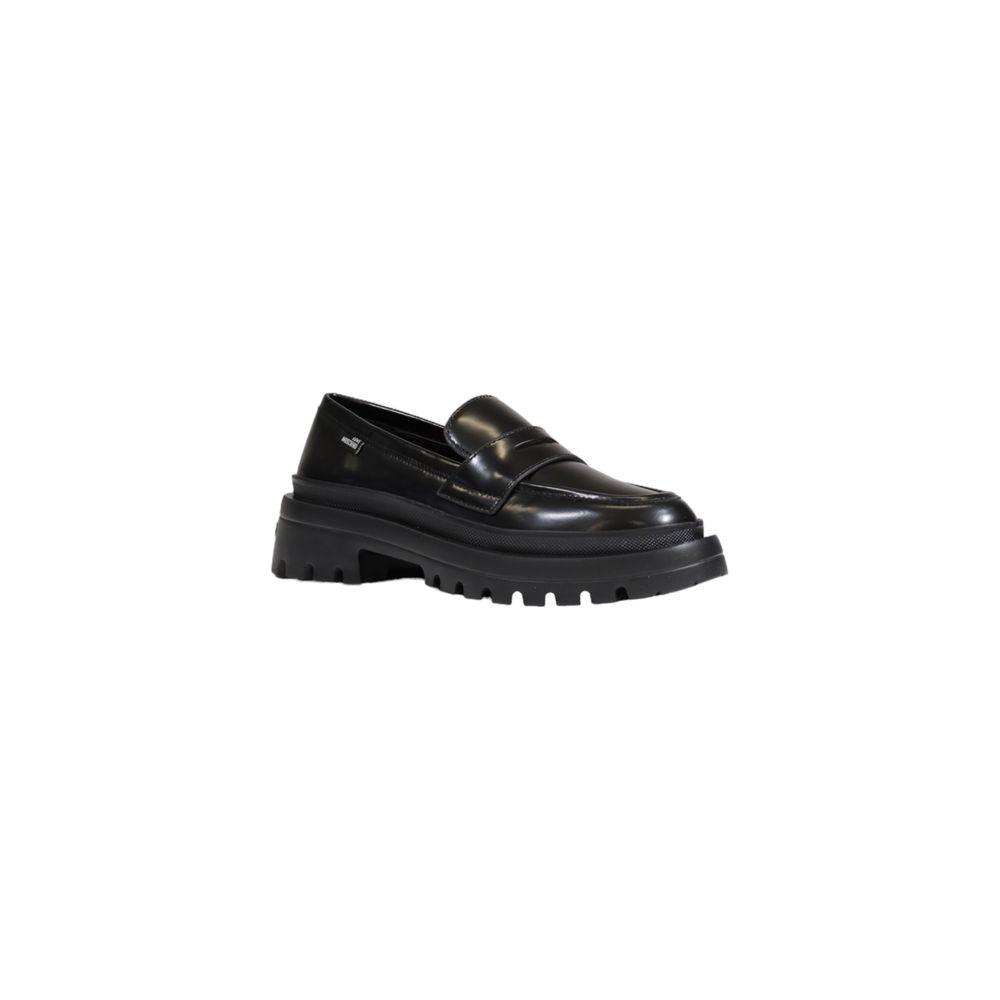 Love Moschino Black Polyethylene Flat Shoe Love Moschino