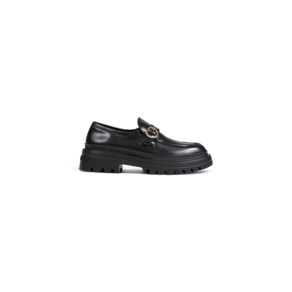 Love Moschino Black Polyethylene Flat Shoe Love Moschino