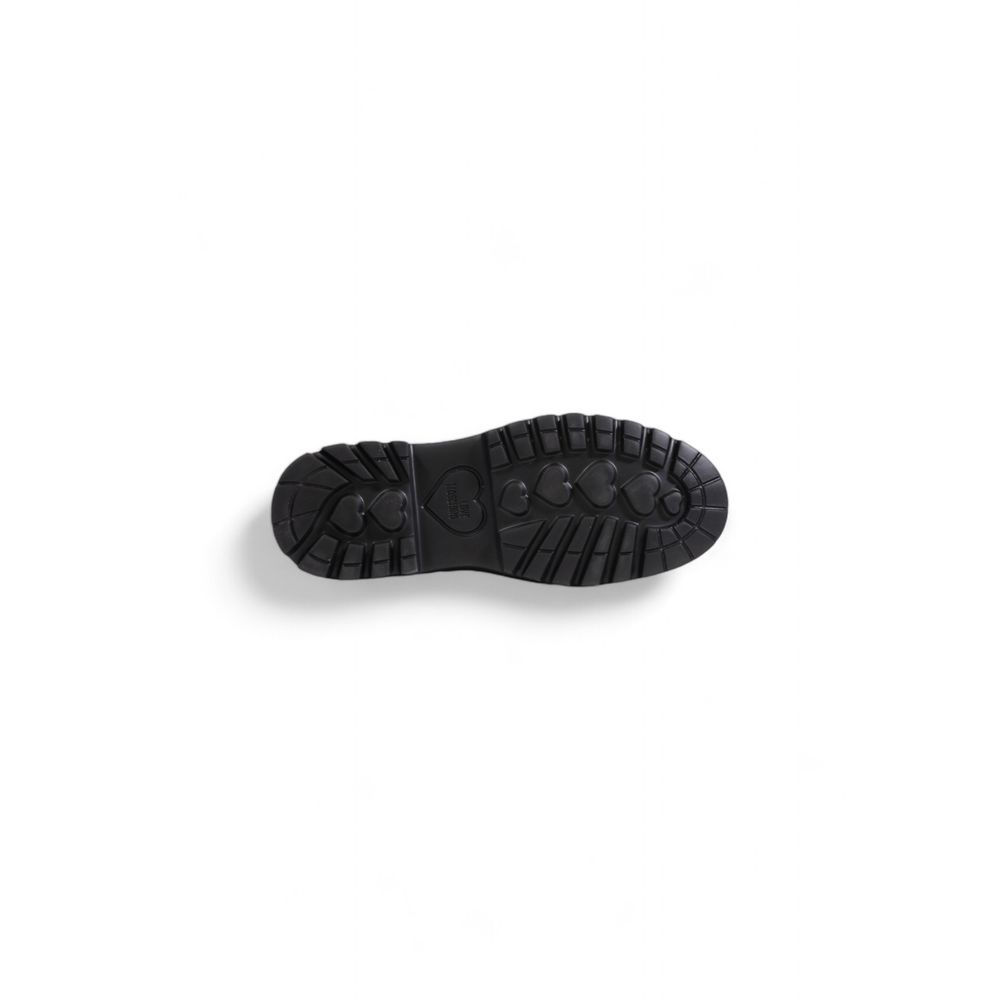 Love Moschino Black Polyethylene Flat Shoe Love Moschino