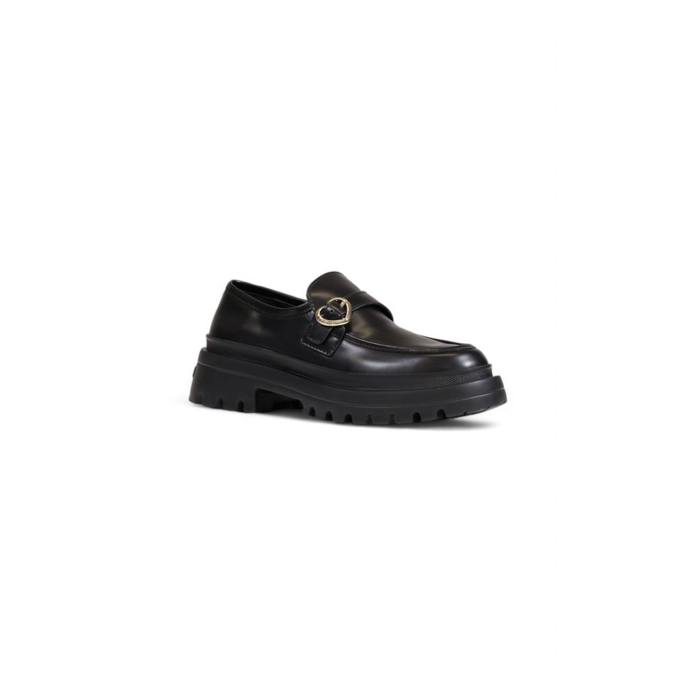 Love Moschino Black Polyethylene Flat Shoe Love Moschino