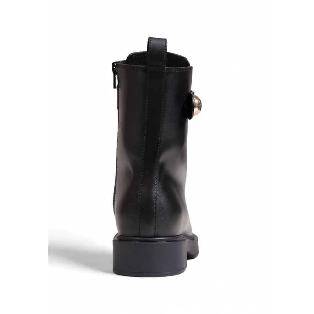 Furla Black Leather Boot Furla