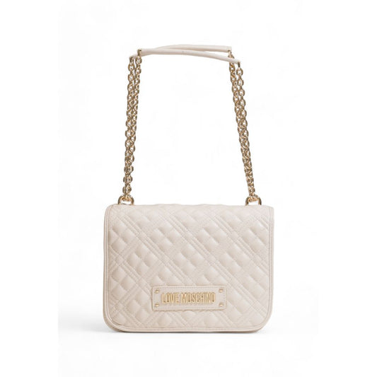 Love Moschino Beige Polyethylene Handbag Love Moschino